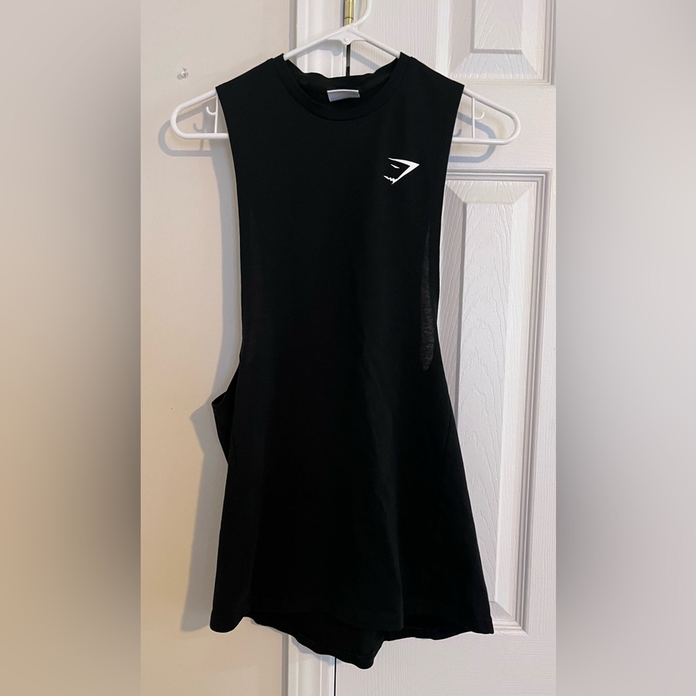 Gymshark Critical Drop Arm Black Tank Top